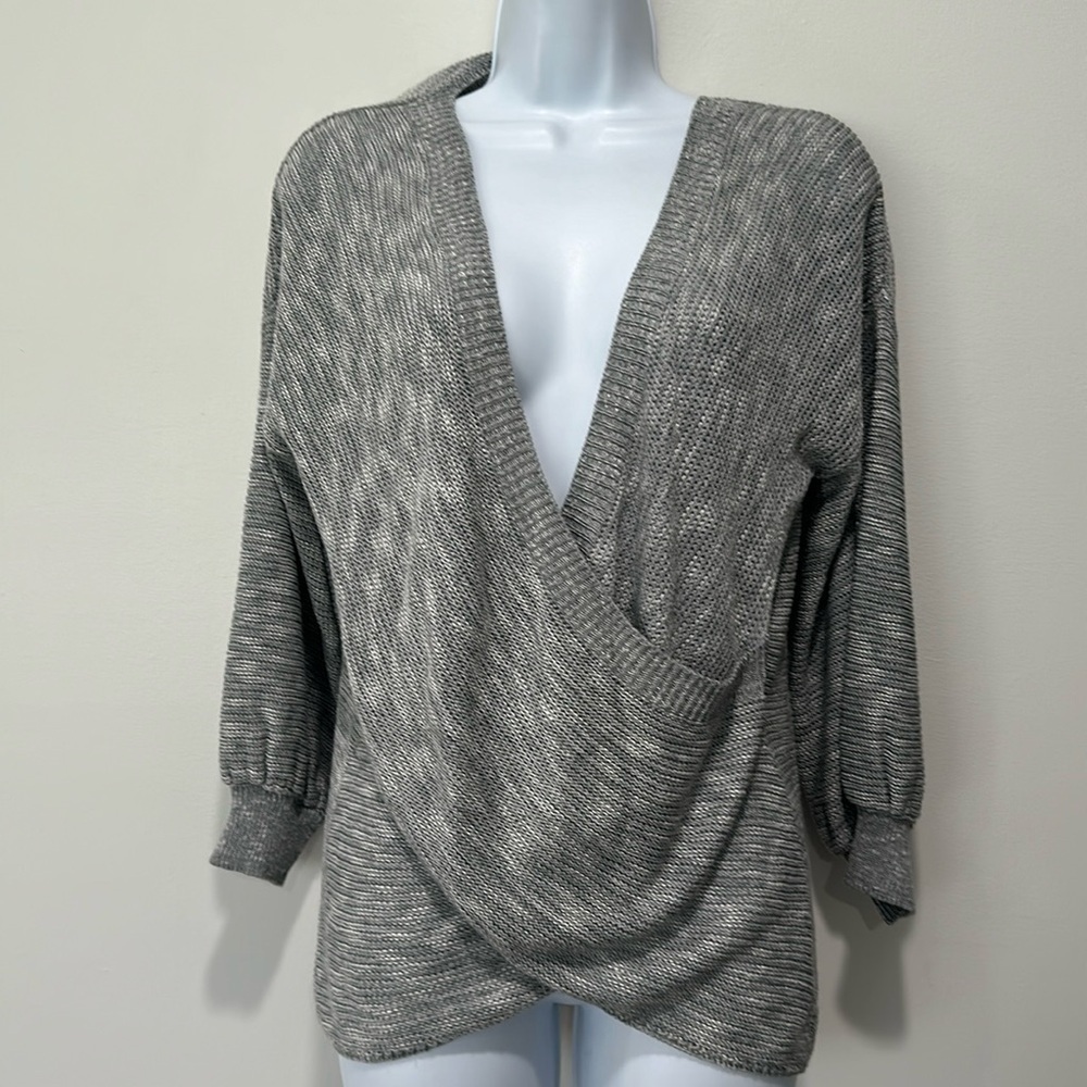 Wrap around sweater